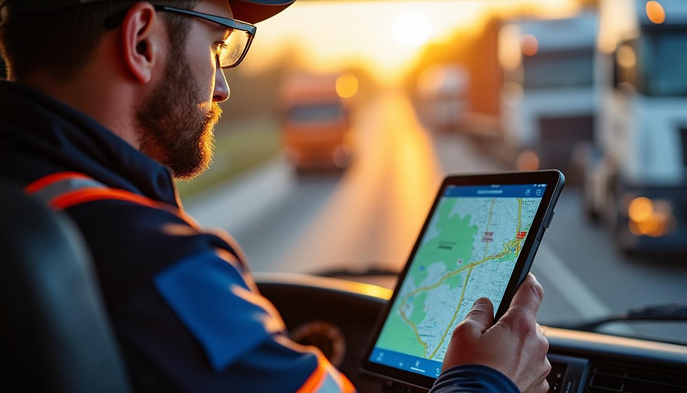 Illustration: Définition et enjeux de l’optimisation d’un trajet de transport routier