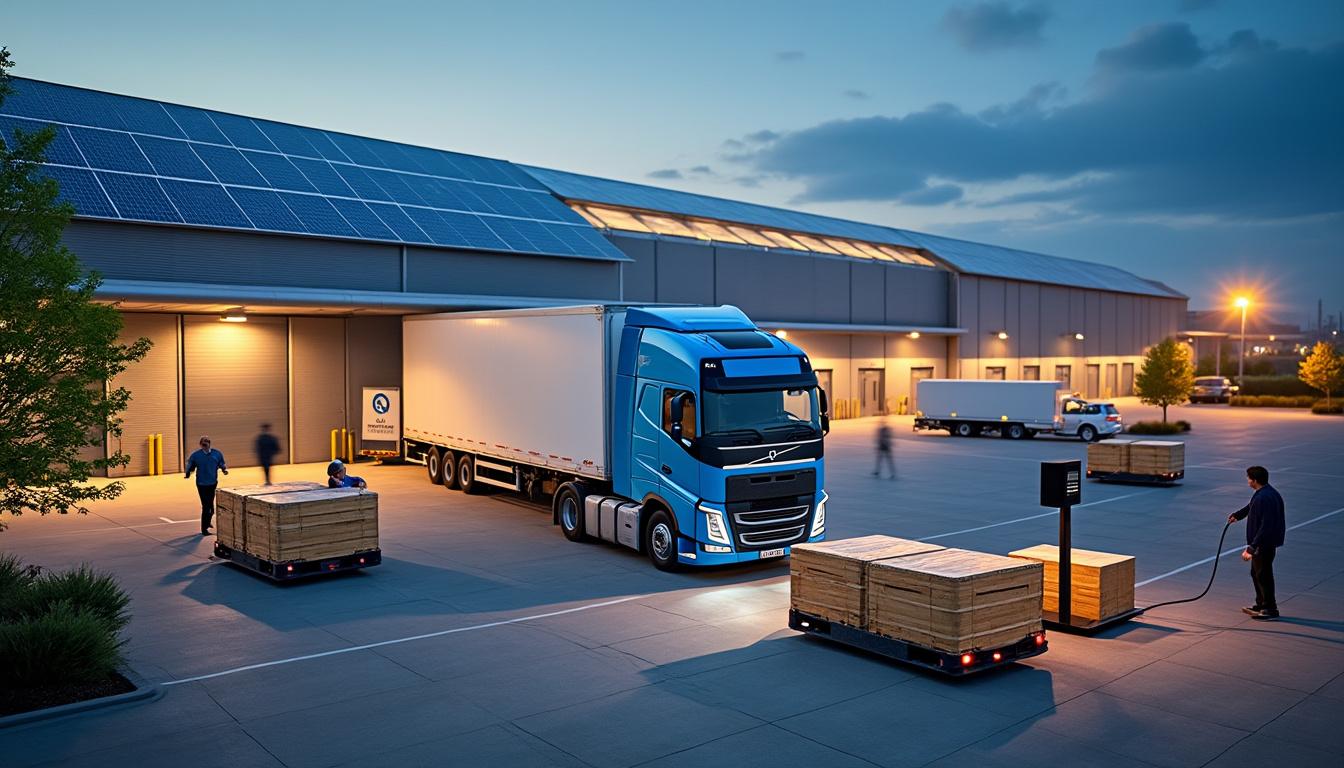 Illustration: Les leviers et solutions pour accélérer la transition énergétique du secteur logistique