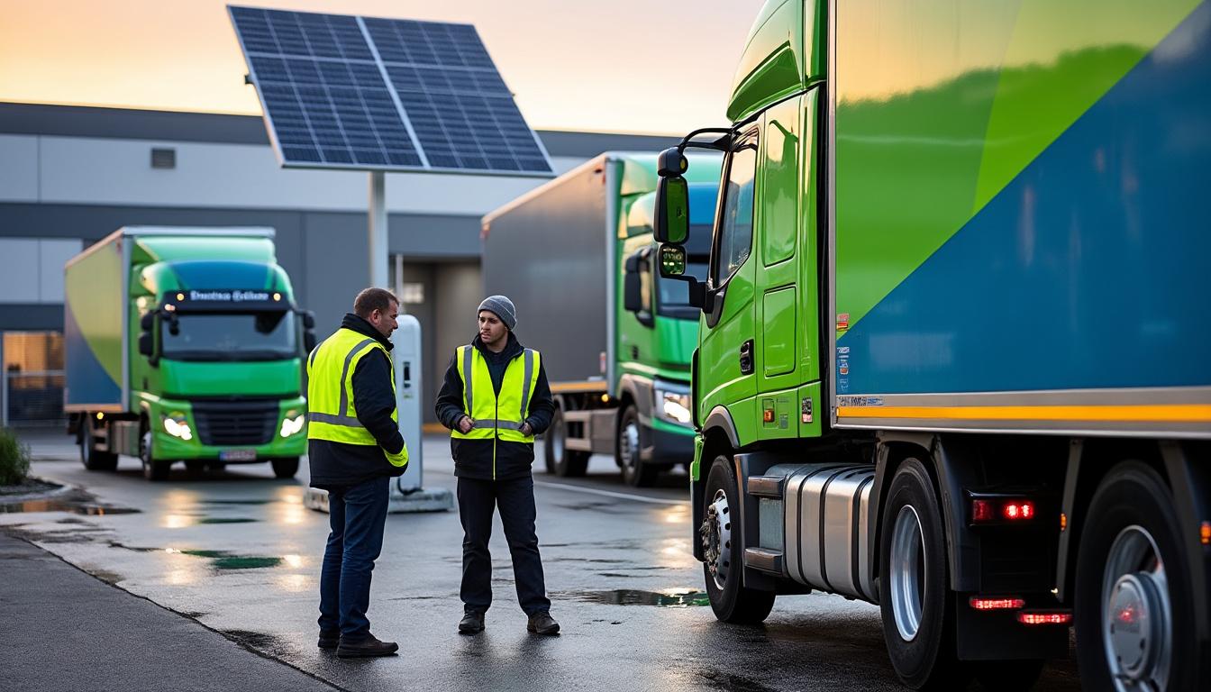 Illustration: Avantages et bénéfices des flottes électriques en logistique