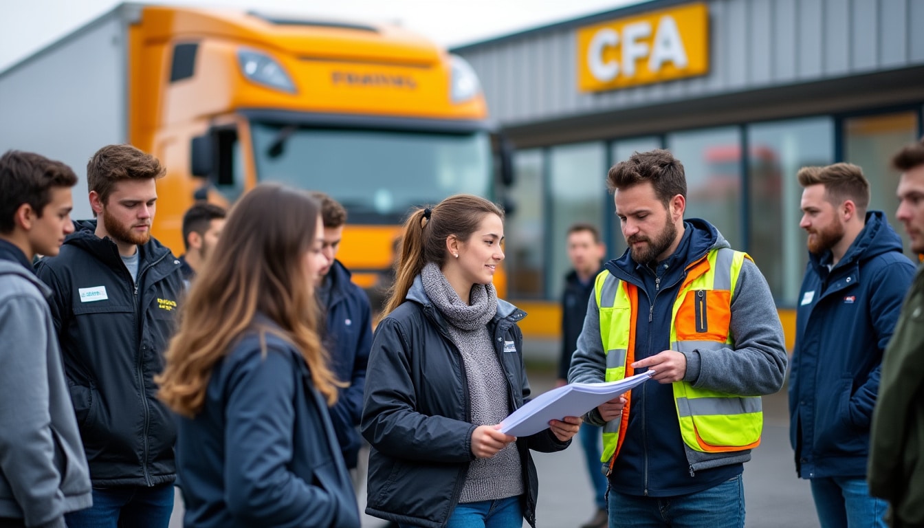 Illustration: Public concerné et conditions d’éligibilité au CFA transport routier