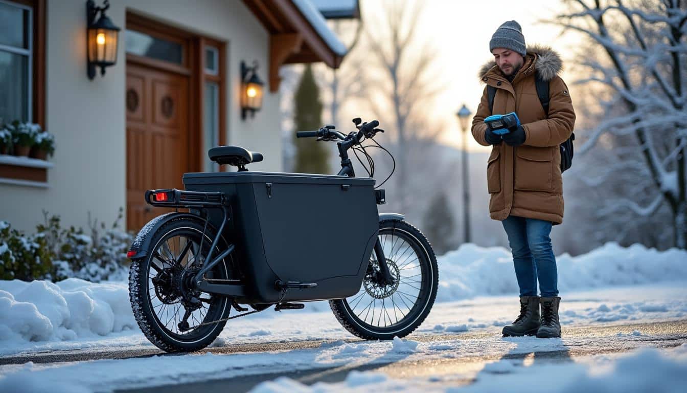 Préparer la batterie de vélo cargo pour l'hiver
