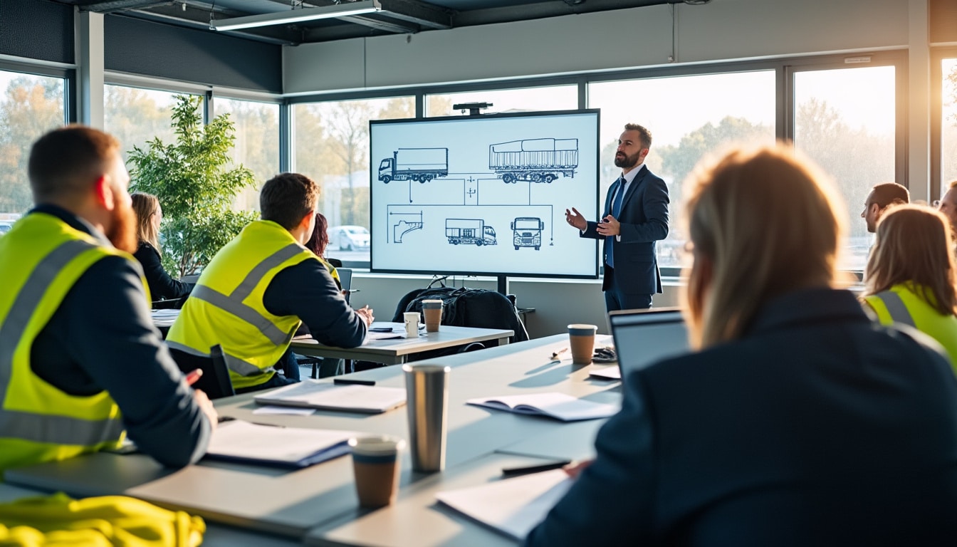 Illustration: Comprendre l’importance de la formation initiale obligatoire pour les conducteurs professionnels