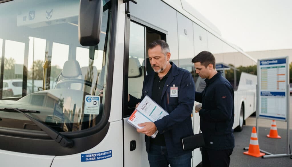 Permis D et FIMO voyageurs : conditions et durée